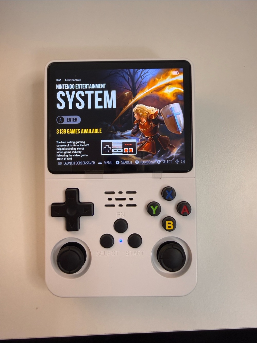 Handheld R36S Retro Gaming Console - White - Picture 3 of 12